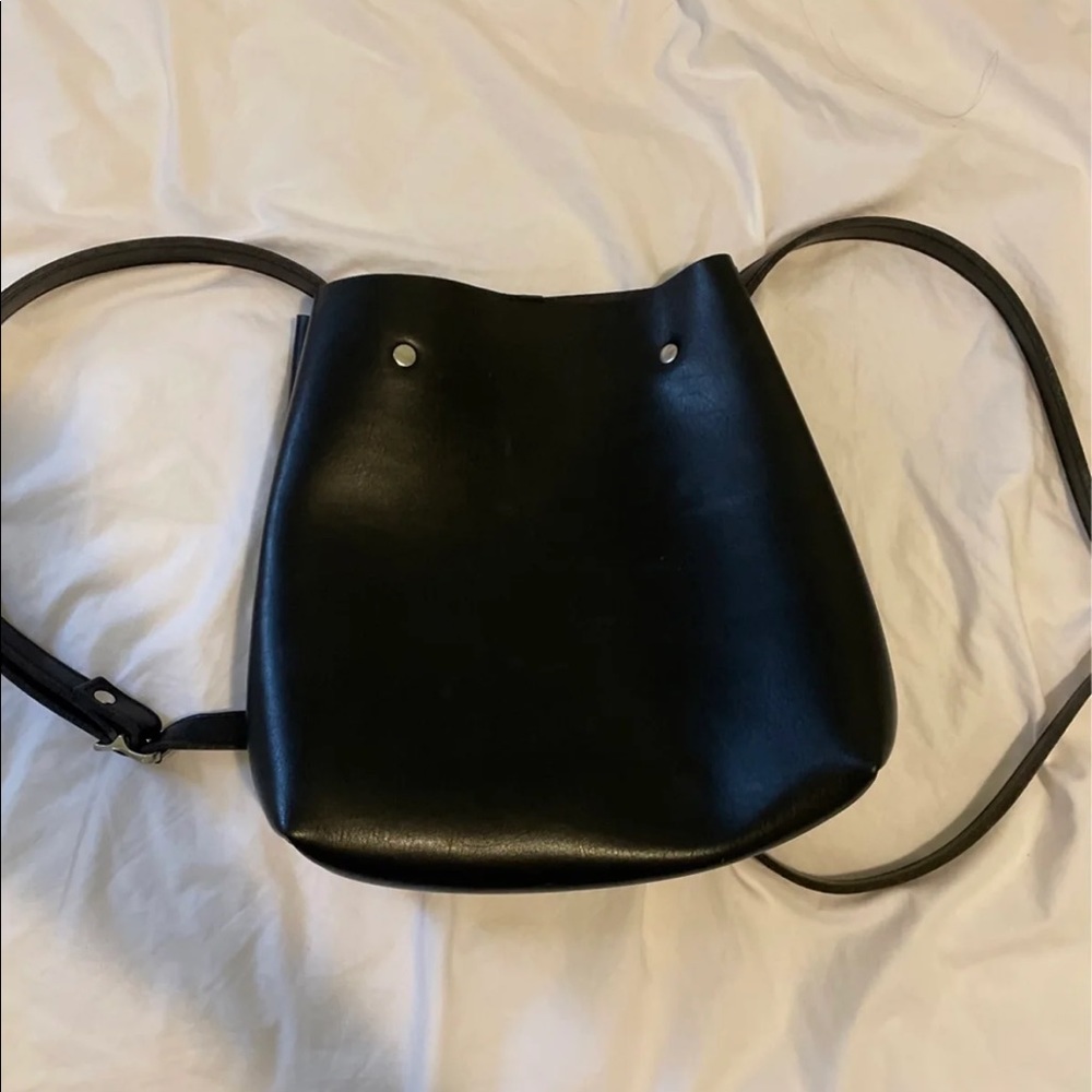 Brandy melville faux leather mini backpack